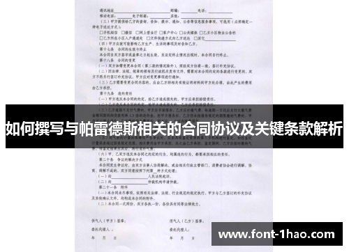 如何撰写与帕雷德斯相关的合同协议及关键条款解析
